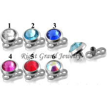 316L Surgical Steel Dermal Anchor Jewelry Skin Diver